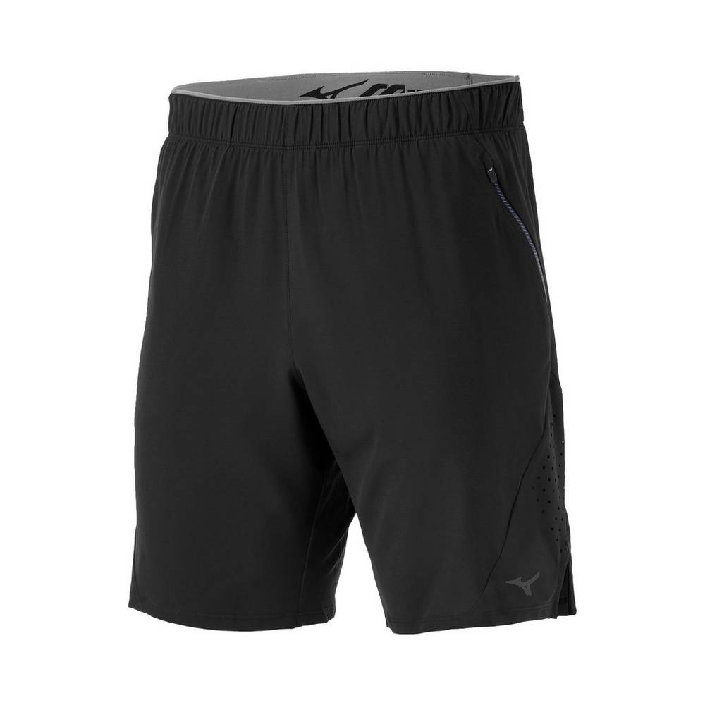 Mens Mizuno Alpha 9" Running Shorts Black Philippines (YMEOPX743)